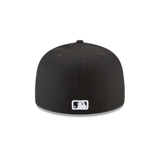 NEW ERA 59FIFTY BASICA CHICAGO WHITE SOX BLACK AND WHITE