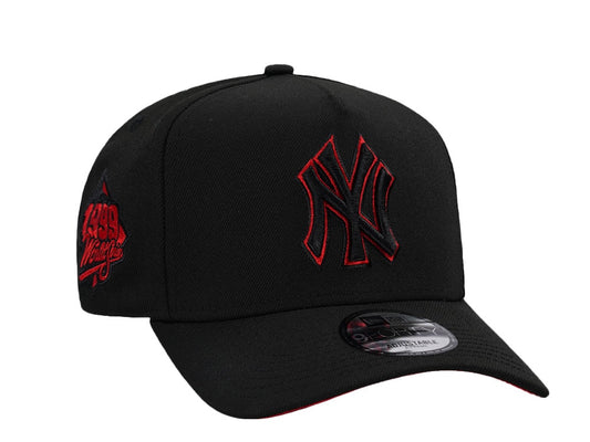 NEW ERA 9FORTY NEW YORK YANKEES WORLD SERIES 1999 BLACK AND RED