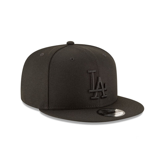 NEW ERA 9FIFTY BASICA LOS ANGELES DODGERS BLACK ON BLACK