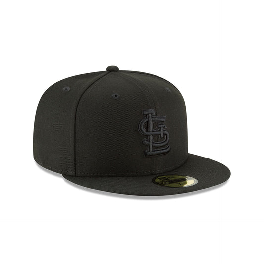 NEW ERA 59FIFTY BASICA ST. LOUIS CARDINALS BASIC BLACK ON BLACK