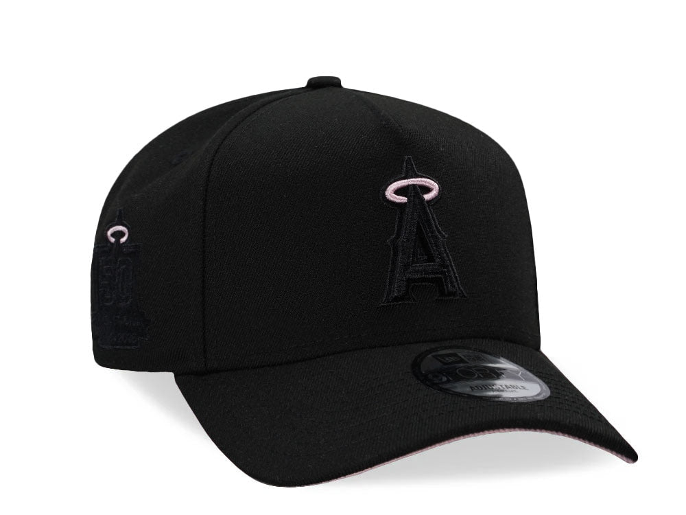 NEW ERA 9FORTY ANAHEIM ANGELS 50TH ANNIVERSARY BLACK PINK