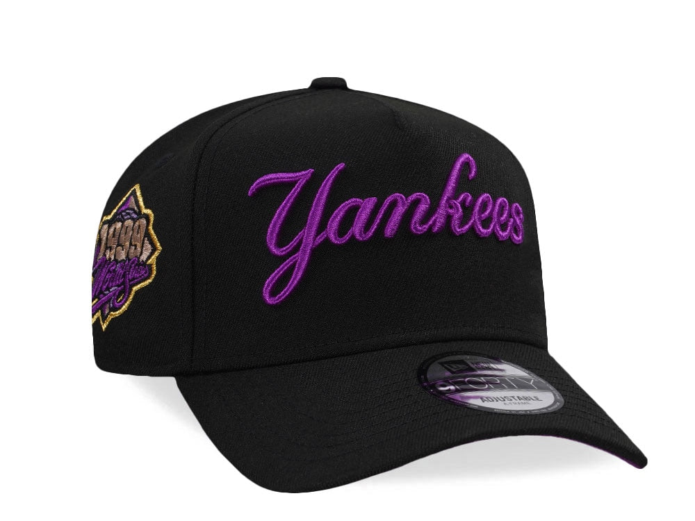 NEW ERA 9FORTY NEW YORK YANKEES WORLD SERIES 1999 PURPLE SCRIPT
