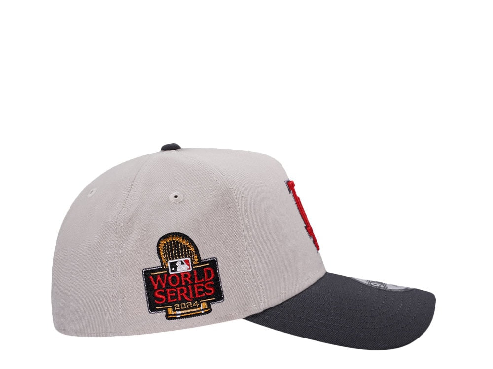NEW ERA 9FORTY LOS ANGELES DODGERS WORLD SERIES 2024 STONE FLAME