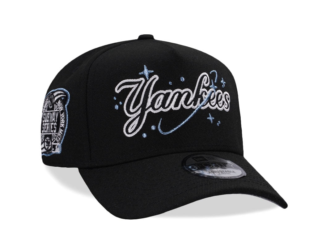 NEW ERA 9FORTY NEW YORK YANKEES SUBWAY SERIES 2000 SPACE SCRIPT BLACK