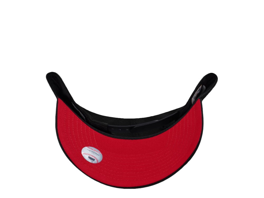 NEW ERA 9FORTY ANAHEIM ANGELS BLACK AND RED UPSIDE DOWN EDITION