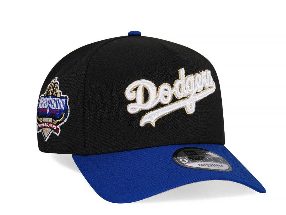 NEW ERA 9FORTY LOS ANGELES DODGERS 40TH ANNIVERSARY BLACK & BLUE