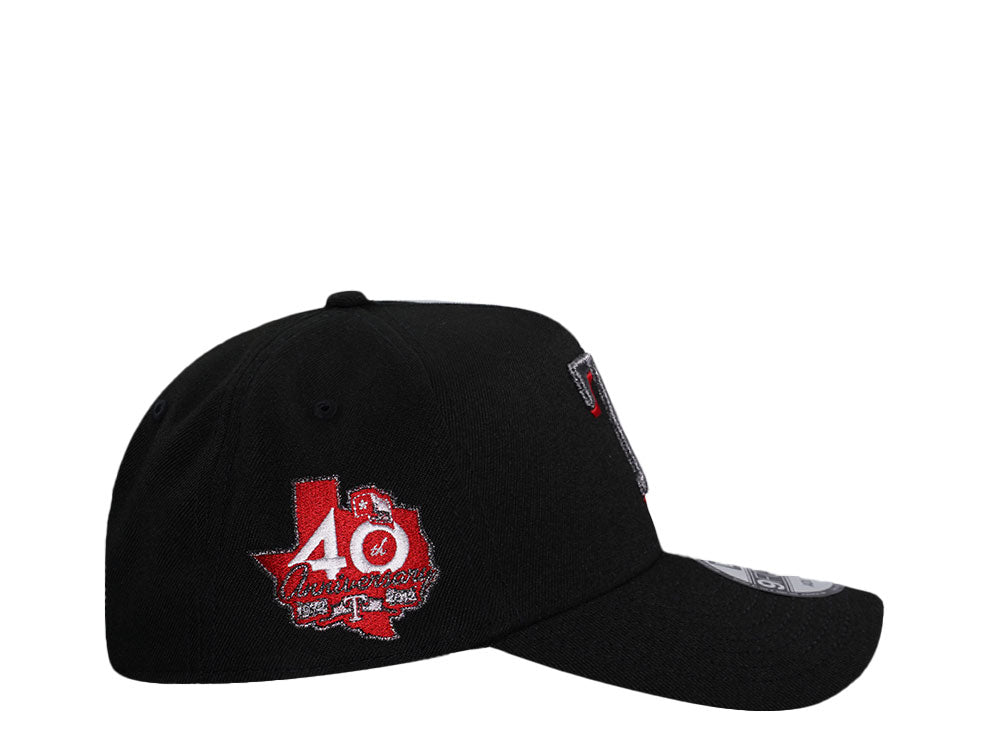 NEW ERA 9FORTY TEXAS RANGERS 40TH ANNIVERSARY BLACK LIQUID METAL EDITION
