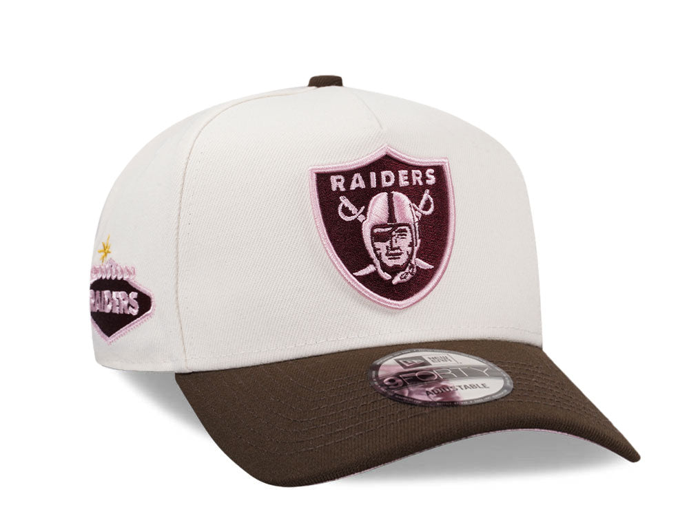 NEW ERA 9FORTY LAS VEGAS RAIDERS CREME PINK