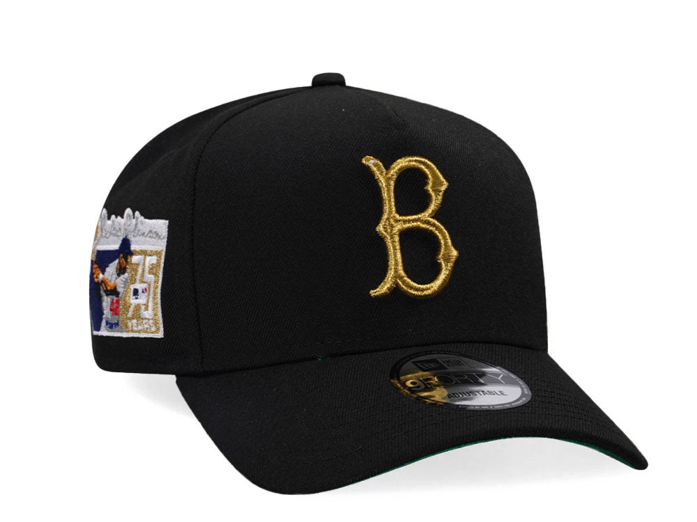 NEW ERA 9FORTY BROOKLYN DODGERS 75 YEARS JACKIE ROBINSON BLACK