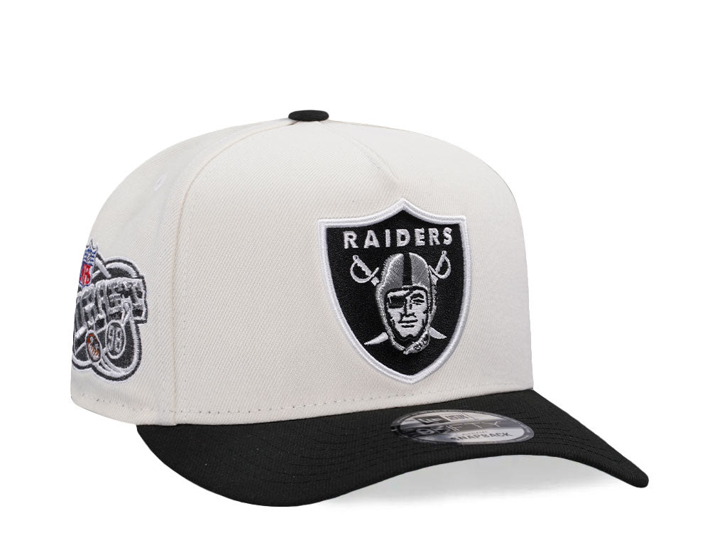 NEW ERA 9FORTY LAS VEGAS RAIDERS DRAFT 1998 CHROME WHITE BLACK