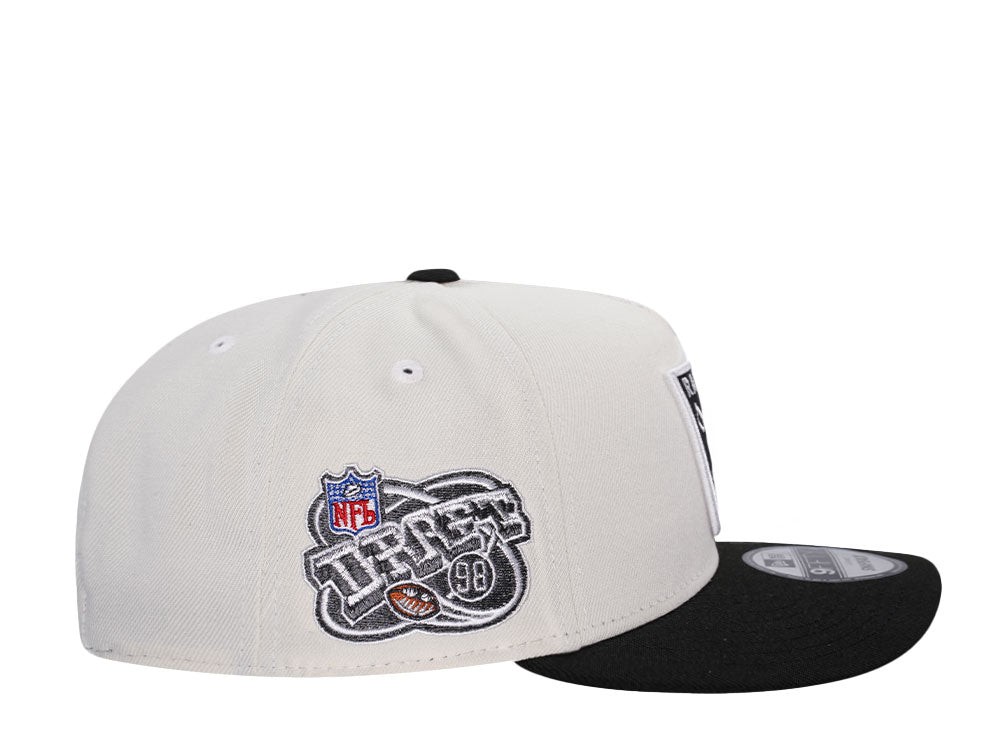 NEW ERA 9FORTY LAS VEGAS RAIDERS DRAFT 1998 CHROME WHITE BLACK