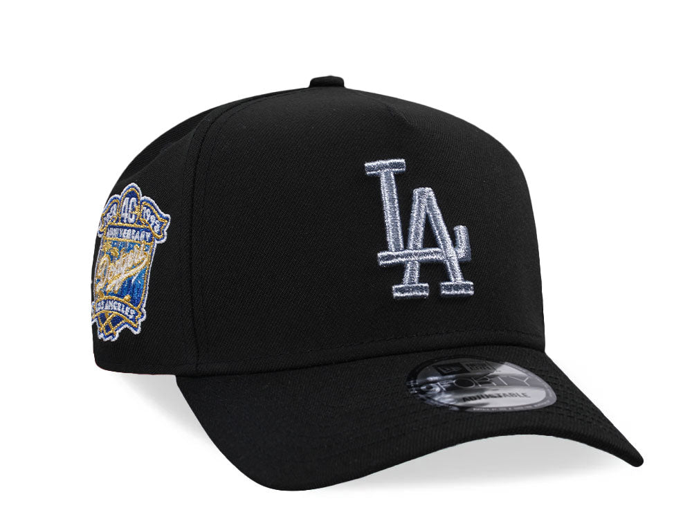 NEW ERA 9FORTY LOS ANGELES DODGERS 40TH ANNIVERSARY BLACK METALLIC