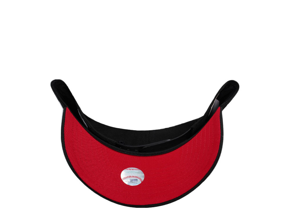 NEW ERA 9FORTY LOS ANGELES DODGERS 40TH ANNIVERSARY BLACK AND RED SCRIPT