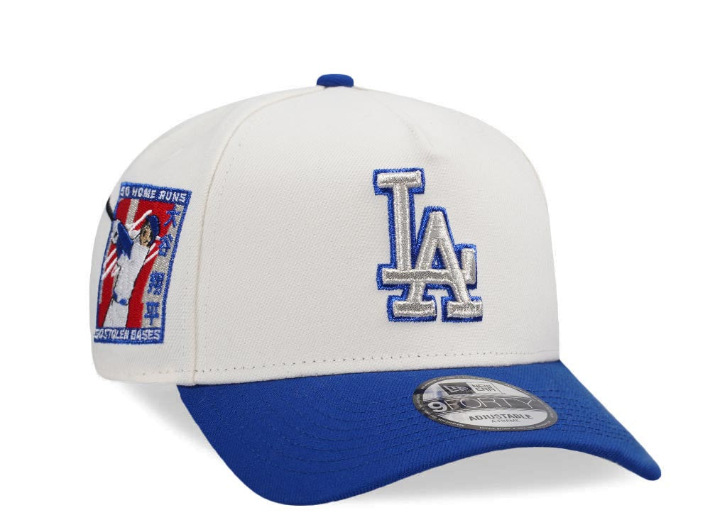 NEW ERA 9FORTY LOS ANGELES DODGERS OHTANI 50 50 SEASON CHROME BLUE