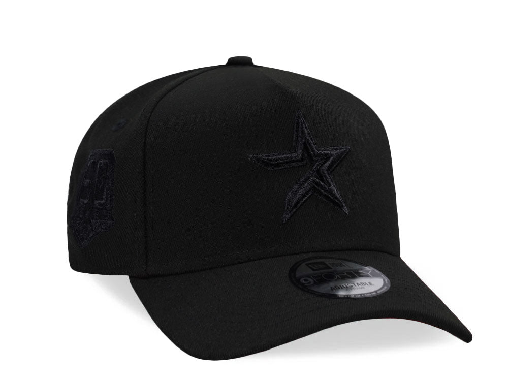 NEW ERA 9FORTY HOUSTON ASTROS 60TH ANNIVERSARY BLACK OUT RED