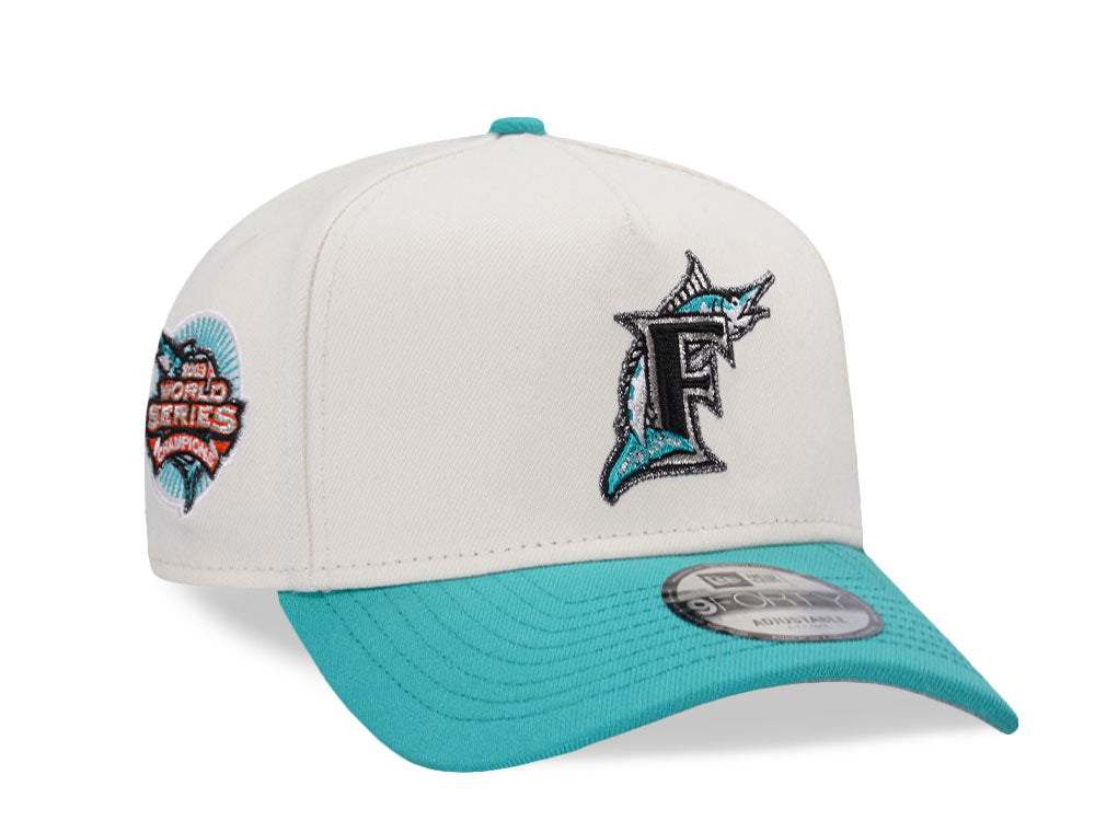 NEW ERA 9FORTY FLORIDA MARLINS WORLD SERIES 2003 CHROME AQUA