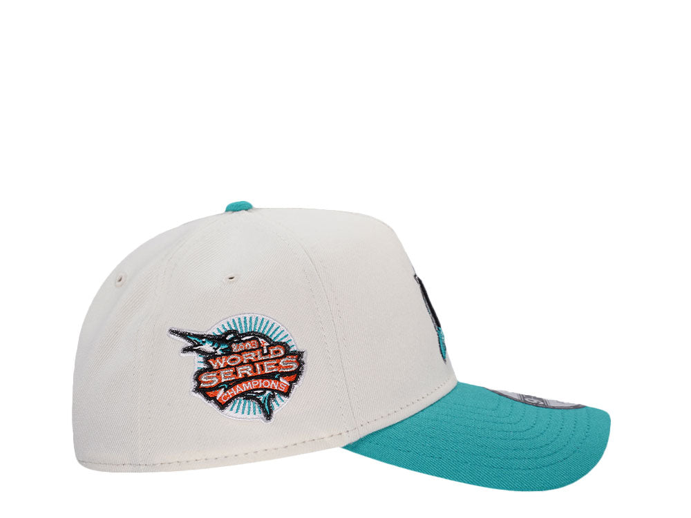NEW ERA 9FORTY FLORIDA MARLINS WORLD SERIES 2003 CHROME AQUA