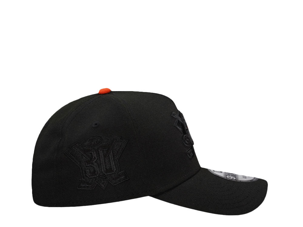 NEW ERA 9FORTY ANAHEIM DUCKS 30TH ANNIVERSARY BLACKOUT ORANGE POP