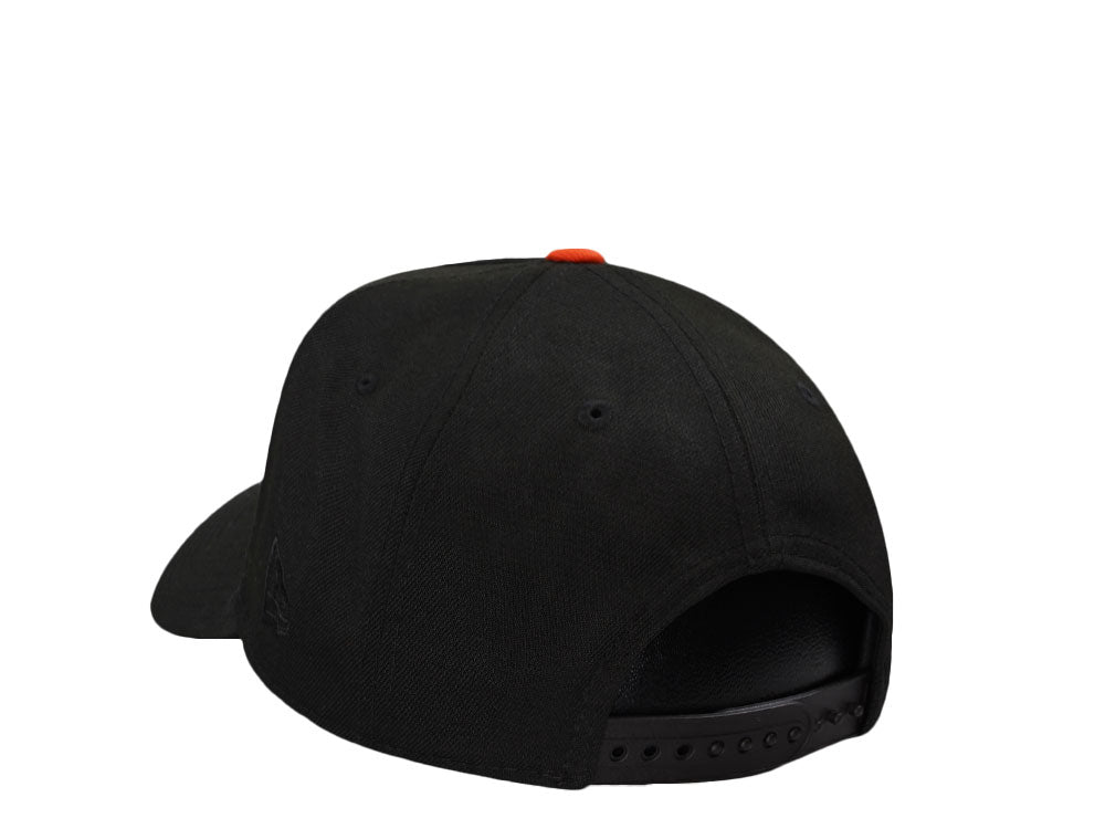 NEW ERA 9FORTY ANAHEIM DUCKS 30TH ANNIVERSARY BLACKOUT ORANGE POP