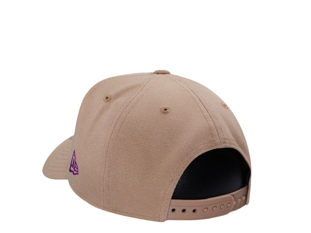NEW ERA 9FORTY LOS ANGELES DODGERS WORLD SERIES 2024 CAMEL GRAPE