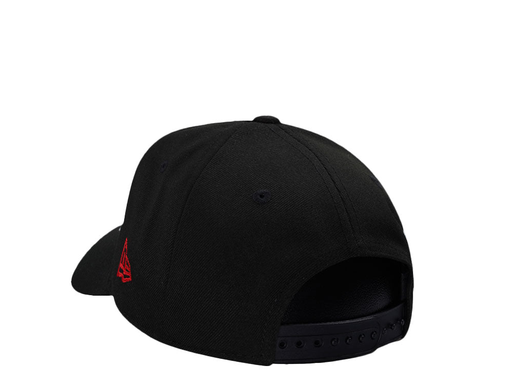 NEW ERA 9FORTY LOS ANGELES DODGERS SCRIPT BLACK AND RED ROSE