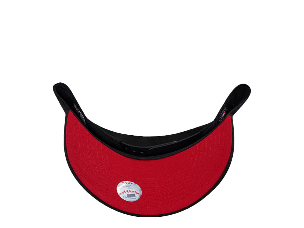 NEW ERA 9FORTY LOS ANGELES DODGERS SCRIPT BLACK AND RED ROSE