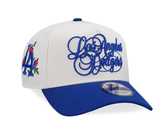 NEW ERA 9FORTY LOS ANGELES DODGERS SCRIPT CHROME ROYAL BLUE