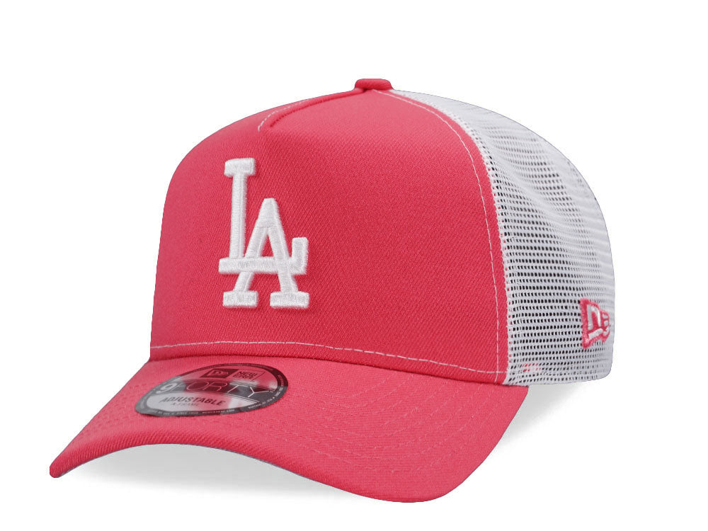 NEW ERA 9FORTY LOS ANGELES DODGERS CORAL TRUCKER