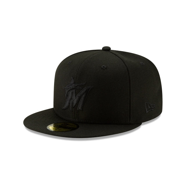 NEW ERA 59FIFTY BASICA MIAMI MARLINS BLACKOUT