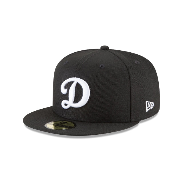 NEW ERA 59FIFTY BASICA LOS ANGELES DODGERS ALTERNATE BLACK AND WHITE