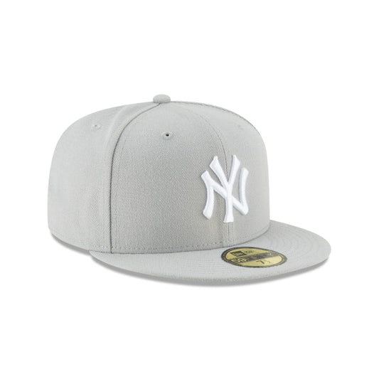 NEW ERA 59FIFTY BASICA NEW YORK YANKEES GRAY