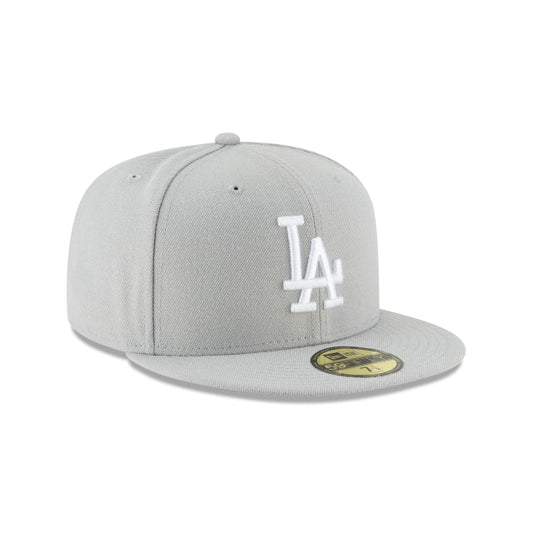 NEW ERA 59FIFTY BASICA LOS ANGELES DODGERS GRAY