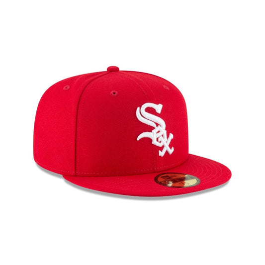 NEW ERA 59FIFTY BASICA CHICAGO WHITE SOX SCARLET