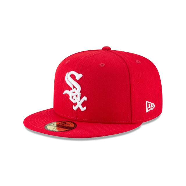 NEW ERA 59FIFTY BASICA CHICAGO WHITE SOX SCARLET