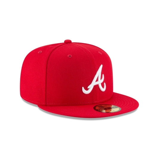NEW ERA 59FIFTY BASICA ATLANTA BRAVES SCARLET