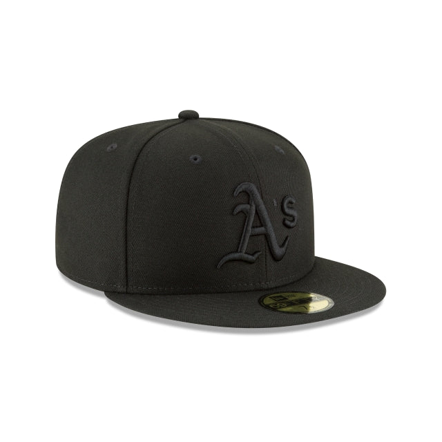 NEW ERA 59FIFTY BASICA OAKLAND ATHLETICS BLACKOUT