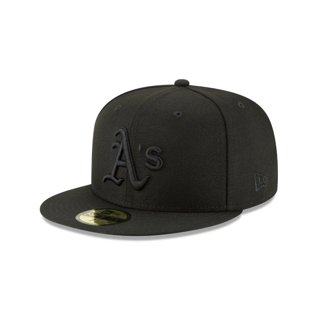 NEW ERA 59FIFTY BASICA OAKLAND ATHLETICS BLACKOUT