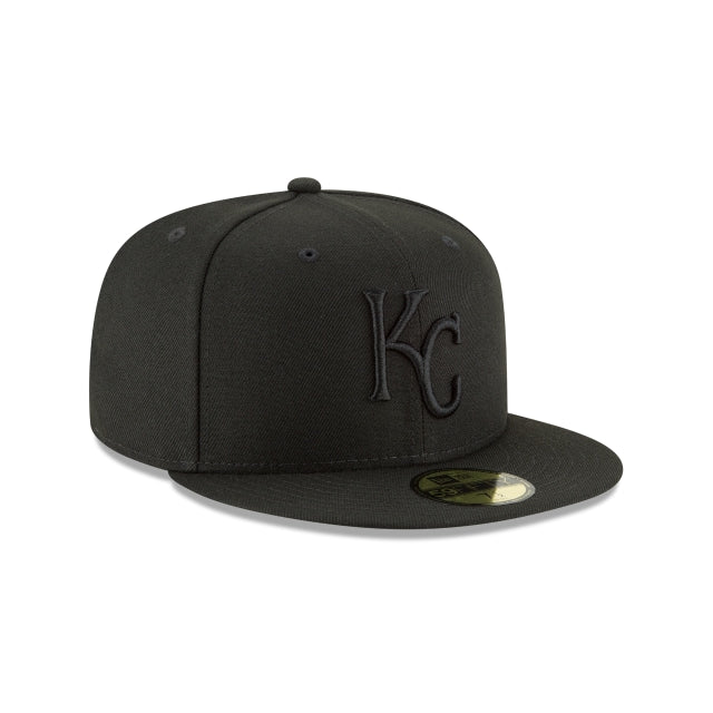 NEW ERA 59FIFTY BASICA KANSAS CITY ROYALS BLACKOUT