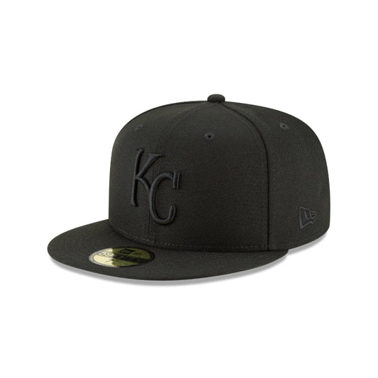 NEW ERA 59FIFTY BASICA KANSAS CITY ROYALS BLACKOUT