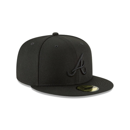 NEW ERA 59FIFTY BASICA ATLANTA BRAVES BLACKOUT