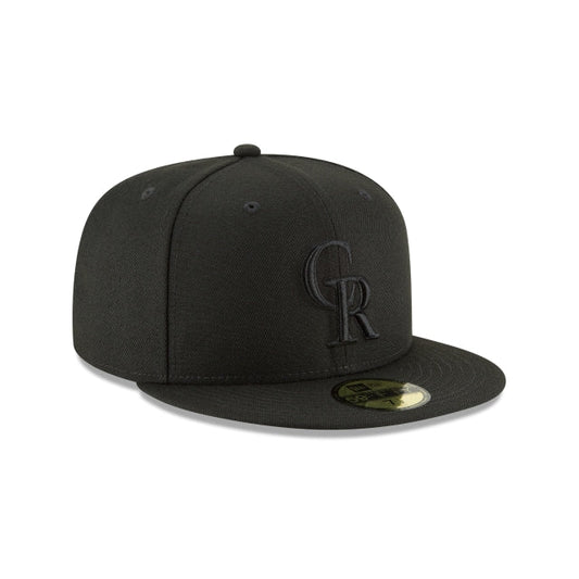 NEW ERA 59FIFTY BASICA COLORADO ROCKIES BLACKOUT
