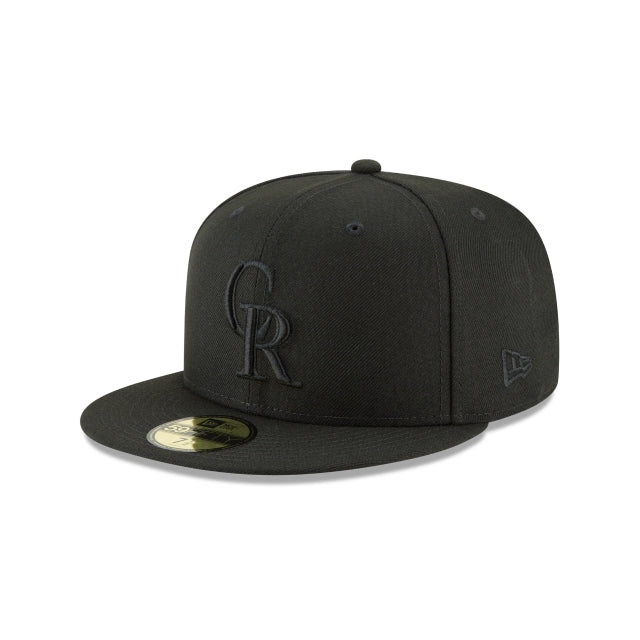 NEW ERA 59FIFTY BASICA COLORADO ROCKIES BLACKOUT