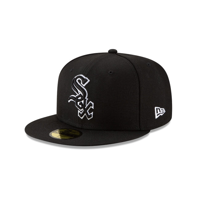 NEW ERA 59FIFTY BASICA CHICAGO WHITE SOX BLACK OUTLINE