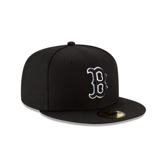 NEW ERA 59FIFTY BASICA BOSTON RED SOX BLACK OUTLINE