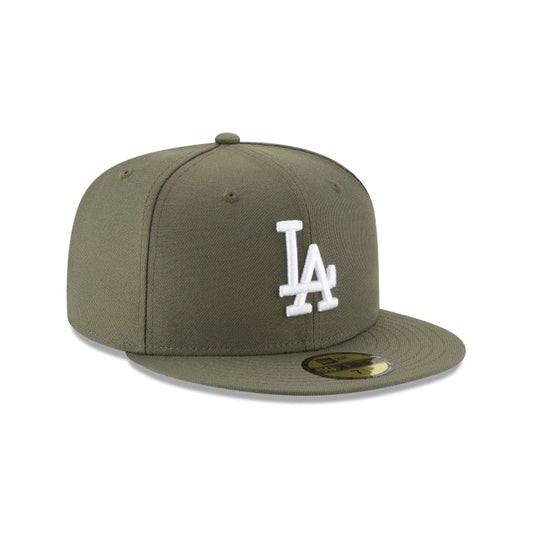 NEW ERA 59FIFTY BASICA LOS ANGELES DODGERS OLIVE