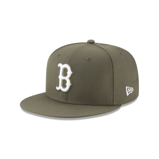 NEW ERA 59FIFTY BASICA BOSTON RED SOX OLIVE