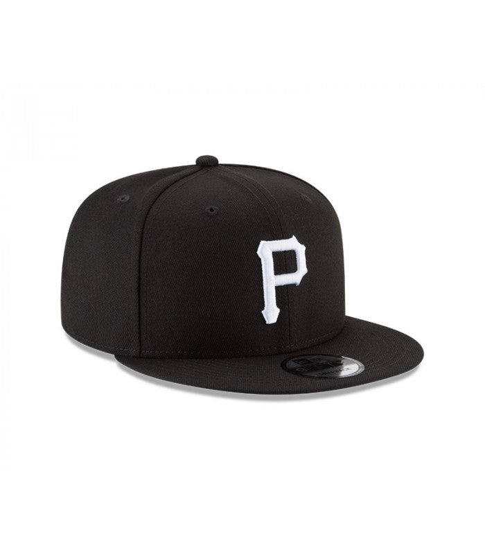 NEW ERA 9FIFTY BASICA PITTSBURGH PIRATES BLACK AND WHITE