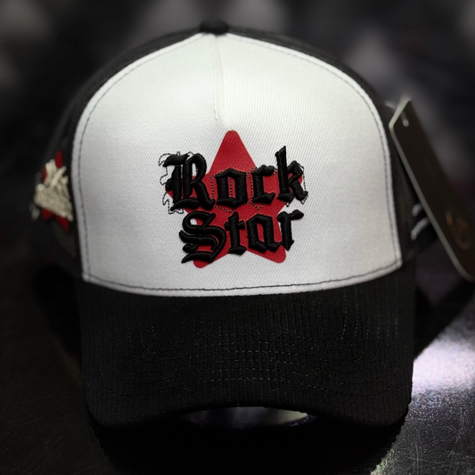 JC HATS - "ROCKSTAR BLACK & WHITE"