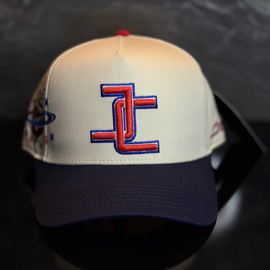 JC HATS - "JC PARADISE BEIGE NAVY"