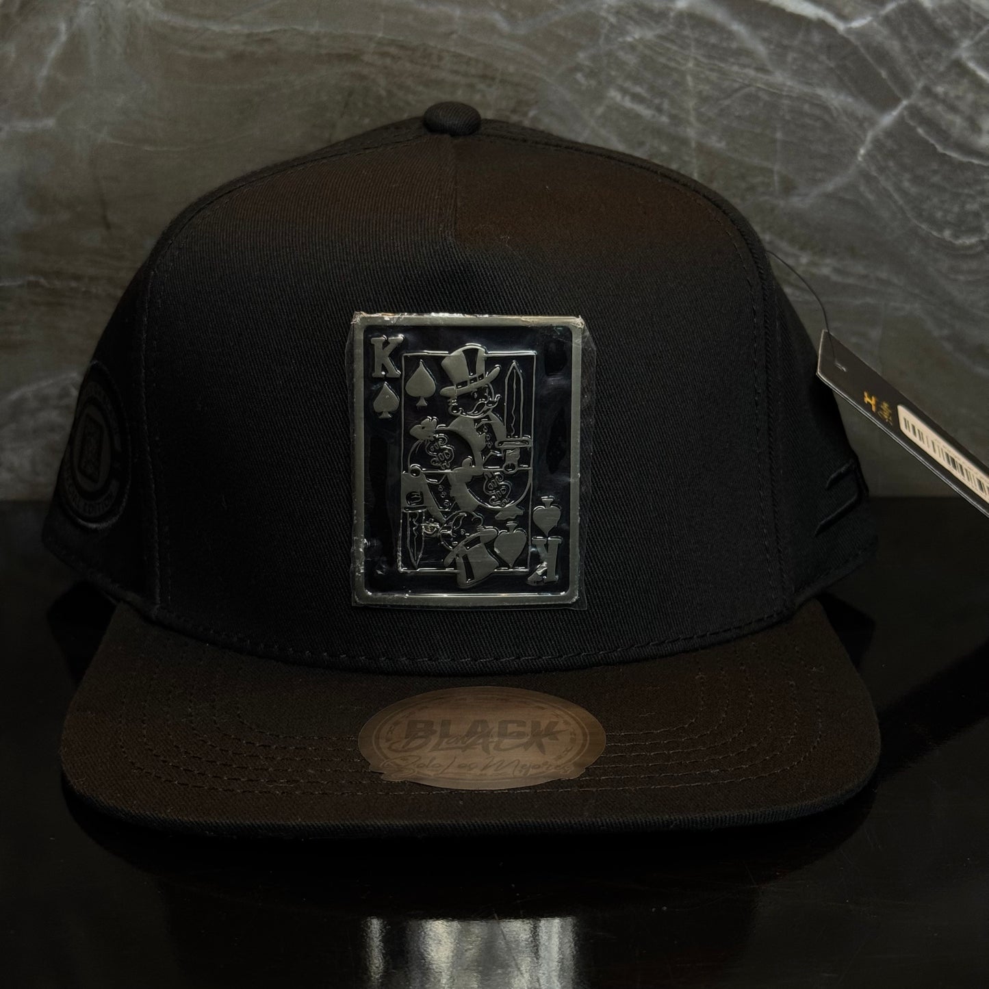JC HATS - "KINGS CARD BLACK ON BLACK"